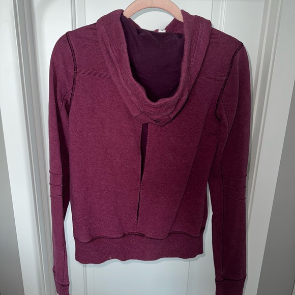 Burgundy Lululemon Scuba Sweater - Picture 2 of 2